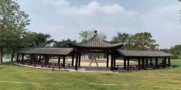 仿古廊架建设